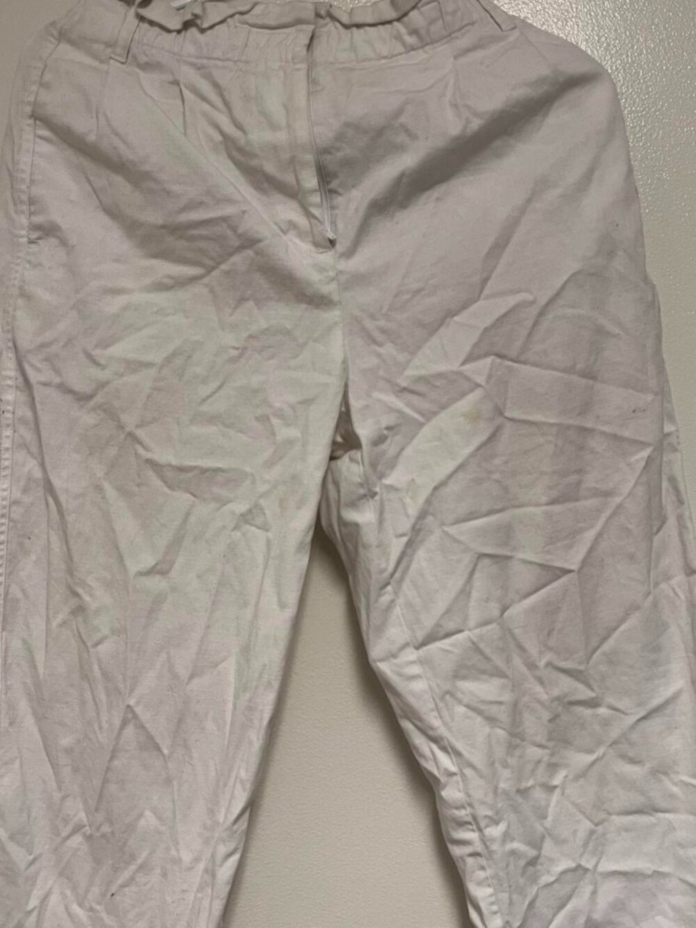 J.Crew White Linen Pants Size 0